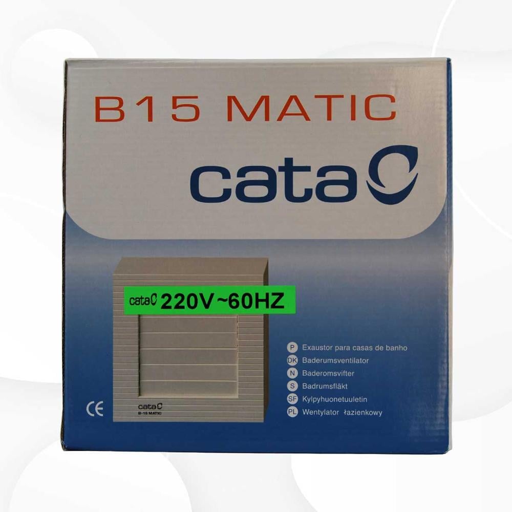 Ventilador extractor axial cata B15 MATIC